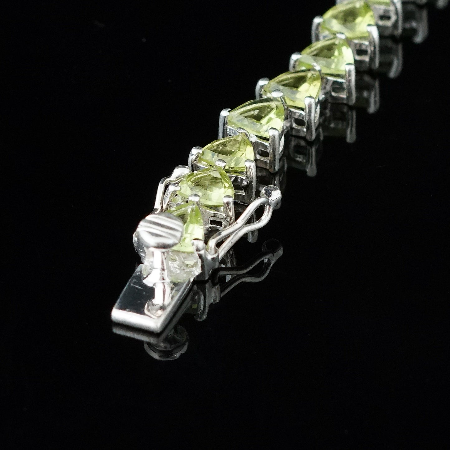 925 Peridot Tennis Bracelet