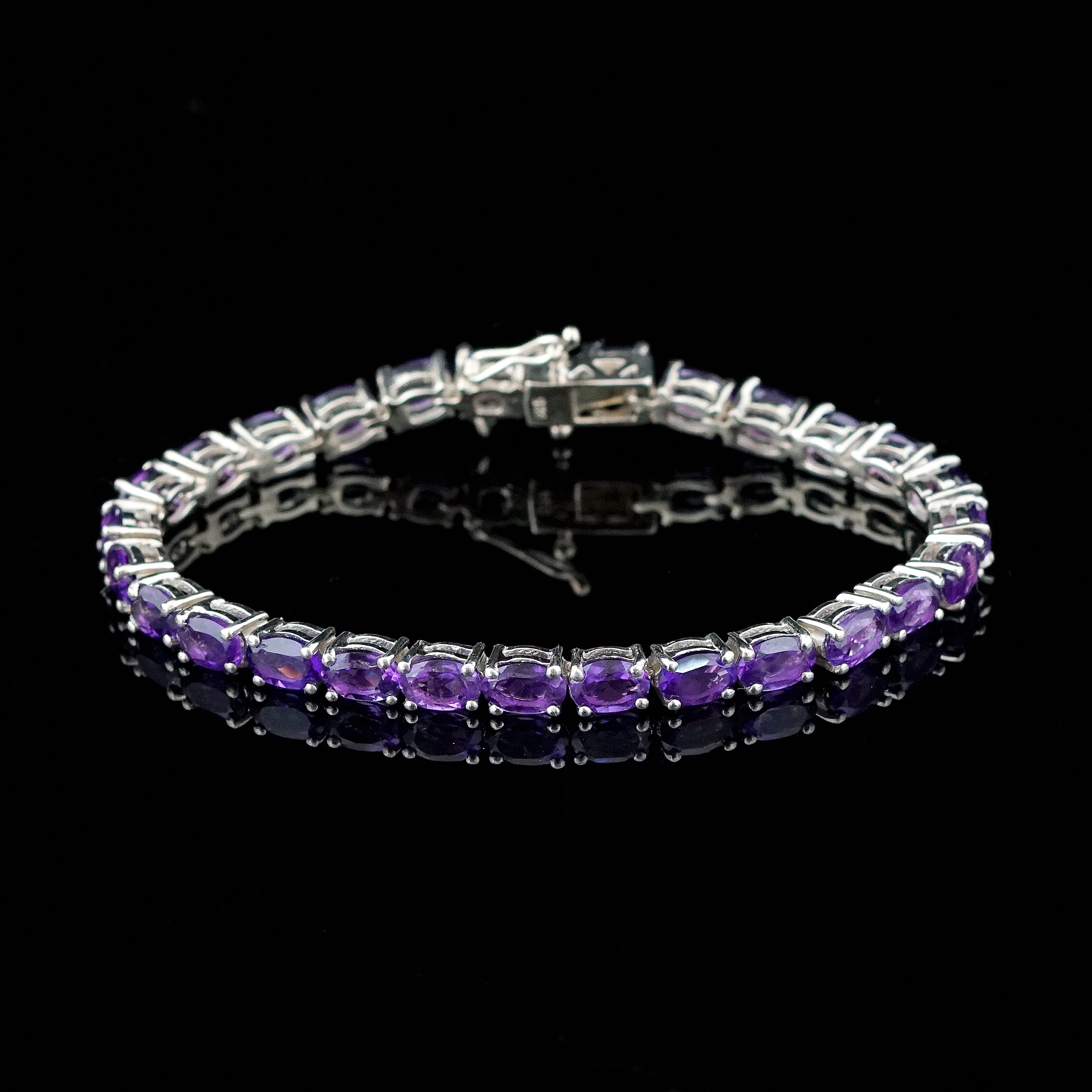 Amethyst hot sale tennis bracelet