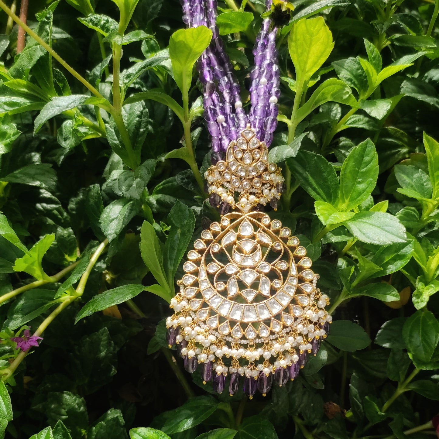 Pure silver  kundan Necklace